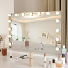 15 LED Hollywood Vanity Makeup Mirror Table Wall Light Mirror 58x45 USB Charging