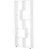 Large Wooden Bookcase Room Divider Tall Bookshelf Storage Display Unit 8 Shelves