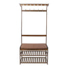 Solid Wood Coat Rack Stand Clothes Hanging Rail Rack Shelf Closet Portable Use