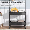 Open Wardrobe Clothes Rail Rack Garment Display Stand & Storage Baskets Mobile