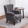 Orthopedic Cocktail Armchair Shell Back Leisure Sofa Oyster Accent Chair Bedroom