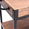 Kitchen Storage Trolley Cart Rolling Island Shelves Cabinet Breakfast Bar Table