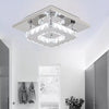 20-100cm Flush Mount Modern Square Ceiling Chandelier Crystal Light Lamp Pendant