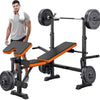Multi Function Weight Bench Adjustable Training Gym Fitness Lifting Barbell Rack