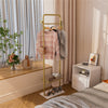 Heavy Duty Marble Coat Rack Freestanding Clothes Rail Hanger for Bedroom Hallway