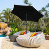 Garden Patio Parasol Sun Shade UV Protection Umbrella Steel Tilting Crank Handle