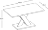 Coffee Table Oak Concrete Effect Modern Living Room Leg Wooden Furniture Table