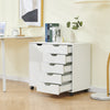 3/5 Drawer Mobile Filing Cabinets Printer Stand Pedestal Lockable Office Cabinet