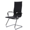 High Back PU Leather Reception Seat Home Office Chair Sled Base Conference Chair