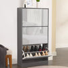3 Drawer Shoe Cabinet Storage Cupboard Unit Shoe Rack Wooden Stand Organiser