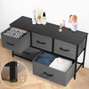 Fabric Chest of Drawers 5 Drawer Dresser Bedroom Bedside Storage Organizer Unit