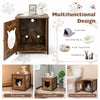 Industrial Cat Litter Box Enclosure Cat House Side Table Cat Washroom Furniture
