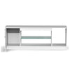 150cm High Gloss Floating TV Stand Unit Living Room LED Cabinet Storage Door Bqf