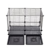 Portable Pet Dog Puppy Metal Training Cage Crate Metal Wire Cages 1 Door w/ Tray