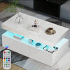 High Gloss Coffee Table For Living Room, Rectangle Centre Table
