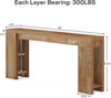 Tribesigns 63 Inch Console Table, Farmhouse Wooden Sofa Table Entryway Table