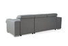 New Universal Corner Sofabed with Storage Adjustable Headrests & Footstools