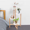 2-5 Tiers Bamboo Plant Stand Corner Flower Pot Holder Display Shelf Rack