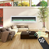50" Wall / Inset Electric Standing Modern Fireplace Heater LED Flame Fire Place