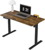 100x60cm Electric Standing Desk Height Adjustable Desk Ergonomic Brown