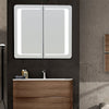 Bathroom LED Lighted Mirror Cabinet Wall Storage Box with Shelf/Bluetooth/Socket