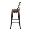 Tall Industrial Wood Top Bar Stool Table In/Outdoor Cafe Bistro + 2/4pcs Chairs