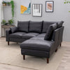 L-Shaped Corner Sofa, Sectional Couch with Built-in USB Port Chaise