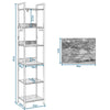 Vintage Bookshelf w/ 5 6 Tier Shelves Stand Shelf Multifunctional Display Shelf