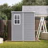 Plastic Garden Storage Shed Outdoor Storage House Tool Sheds 5x4 FT ,Grey