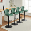 2x 360° Swivel Bar Stools Velvet Gas Lift Chairs Kitchen Pub Chair