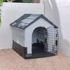 Weatherproof Large Pet House Plastic Dog Kennel Outdoor Animal Shelter UK