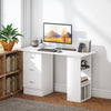 120cm Computer Desk Writing PC Table Workstation Laptop w/ 3 Shelf & Drawers