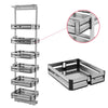 6 Tier Pull Out Soft Closing Larder Kitchen Food Pantry Cupboard Adjustable Unit