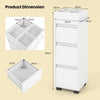 Bathroom Floor Cabinet Space-saving Bathroom Storage Cabinet w/3 Drawers