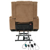 ELECTRIC RECLINER CHAIR CINEMA SOFA ARMCHAIR WITH MASSAGE & HEAT FUNCTION BROWN