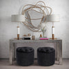Velvet Upholstered Ottoman Stool Footstool Seat Chair Pouffe Bedroom Hallway new