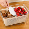 Fridge Organizer Veg Fruit Boxes Drain Basket Kitchen Storage Containers Pantry