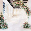 Heavy Duty Metal Double Pole Round Wedding Backdrop Stand Arch Garden Arbor Deco
