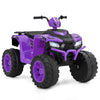24V Ride on Quad ATV 4-Wheeler Ride-On Toys w/ LED Lights(Purple)