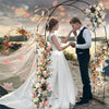 Metal Wedding Arch Trellis Garden Arbor for Climbing Plants Floral Decor
