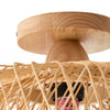 Rattan Chandeliers Ceiling Light Boho Lamp Wooden Lampshade Living Room Bedroom