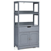 Kitchen Cupboard Bathroom Cabinet Freestanding Storage Cabinet Bookcase W/2 Door