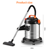 18000PA 20L Vacuum Cleaner Wet and Dry Bagless Cylinder Powerful Compact 3 In1