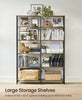 6-Tier Bookshelf, Shelving Unit, Tall Storage Shelf, 30 X 120 X 172.5 Cm, Indust