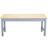 Wood Kitchen Dining Bench Long Seat Chair Natural White Painted Hallway Seat