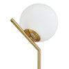 Desk Lamp Indoor Lighting Table Bedside Light w/ White Glass Ball Lampshde Decor