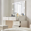 Vanity Set Dressing Table with LED Lighted Mirror Makeup Lady Dresser Desk Table