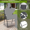 4 PCS Outdoor Folding Chair All-Weather Portable Patio Chair Set w/ Backrest