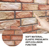 10x 3D Tile Brick Wall Sticker Waterproof Self-adhesive PVC Panel Wallpaper UK
