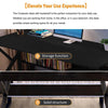K-Shaped Computer Desk With Shelves Gaming Laptop Table Workstation Home Office
